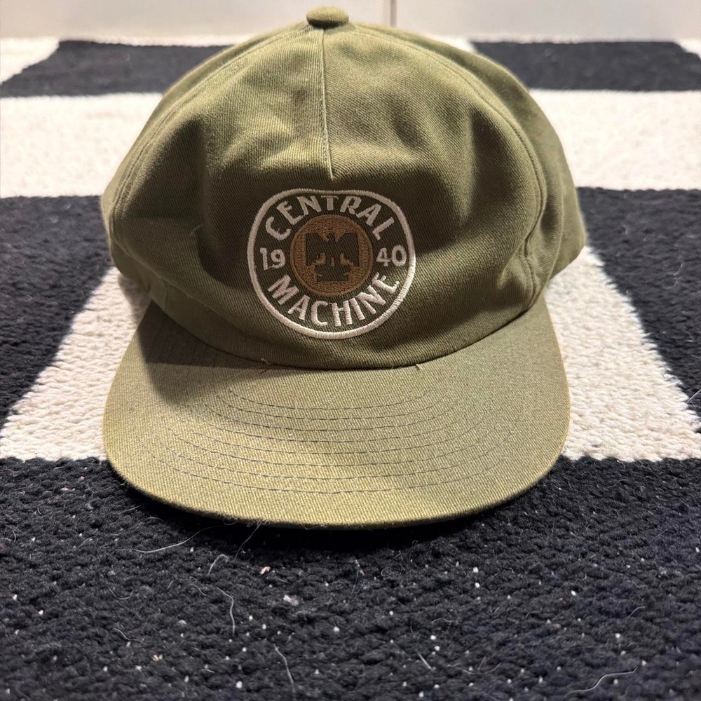 Central Machine Austin Texas Brewery Snapback Hat Green Weld Mfg Skater Y2K
